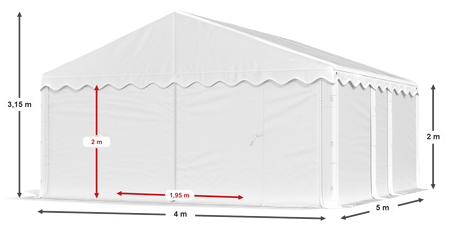4x5 m Namiot magazynowy - Ekonomiczny (art. 966052)