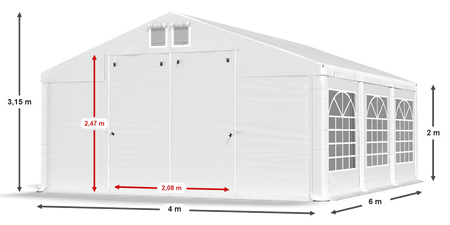 4x6 m Namiot imprezowy - Klasyk (art. 30076)