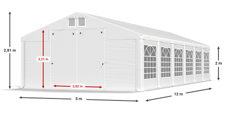 5x12 m Namiot imprezowy - Klasyk (art. 18318)