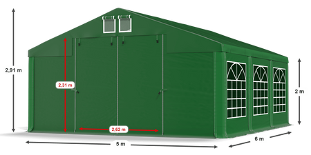 5x6 m Namiot imprezowy - Klasyk (art. 17496)