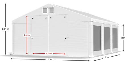 5x6 m Namiot imprezowy - Komfort (art. 773705)