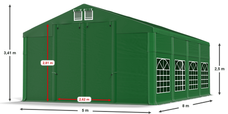 5x8 m Namiot imprezowy - Klasyk (art. 8302)