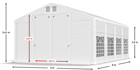 5x8 m Namiot imprezowy - Klasyk (art. 8253)