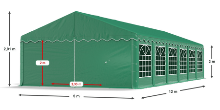 5x12 m Namiot imprezowy - Ekonomiczny (art. 966103)