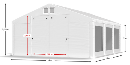 4x6 m Namiot imprezowy - Komfort (art. 583066)