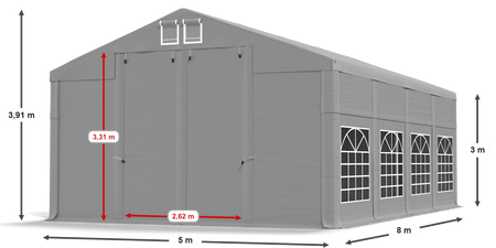 5x8 m Namiot imprezowy - Klasyk (art. 35031)