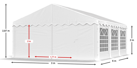 3x6 m Namiot ogrodowy - Ekonomiczny (art. 13)