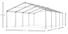 5x8 m Namiot imprezowy - Ekonomiczny (art. 3302)