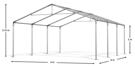 4x6 m Namiot imprezowy - Klasyk (art. 8949)