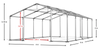 4x8 m Namiot imprezowy - Klasyk (art. 30848)
