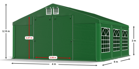 4x6 m Namiot imprezowy - Klasyk (art. 30165)