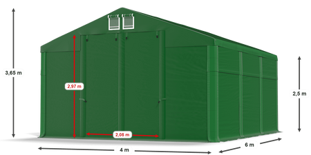 4x6 m Namiot magazynowy - Klasyk (art. 438051)