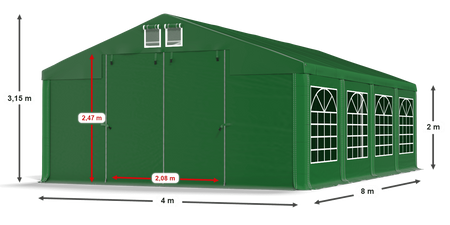 4x8 m Namiot imprezowy - Klasyk (art. 30879)