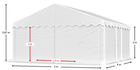 3x5m Namiot magazynowy - Ekonomiczny (art. 966021)