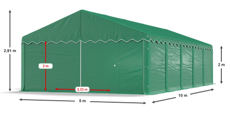 5x10 m Namiot magazynowy - Ekonomiczny (art. 773885)