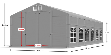 8x12 m Namiot imprezowy - Klasyk (art. 54379)