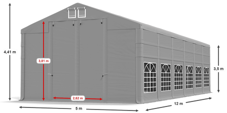 5x12 m Namiot imprezowy - Klasyk (art. 3387)