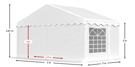 3x3 m Namiot ogrodowy - Ekonomiczny (art. 965867)