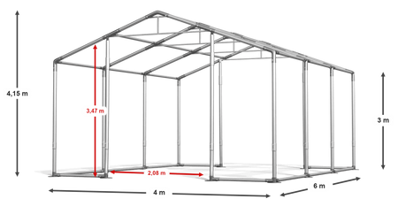 4x6 m Namiot imprezowy - Klasyk (art. 28727)