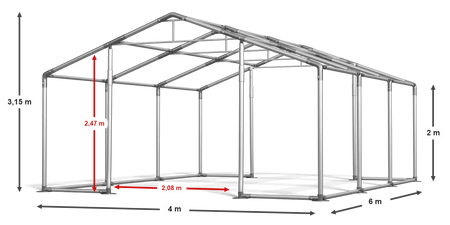 4x6 m Namiot imprezowy - Komfort (art. 583066)