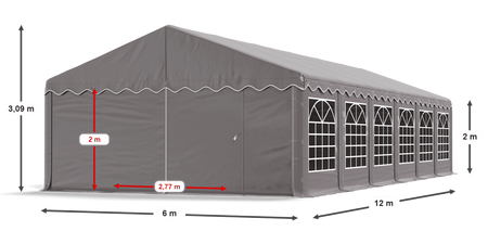 6x12 m Namiot imprezowy - Ekonomiczny (art. 772609)