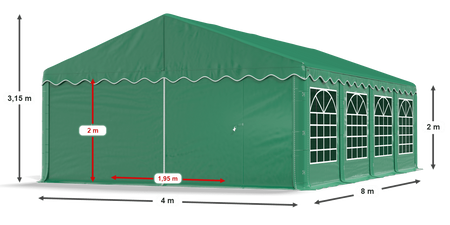 4x8 m Namiot imprezowy - Ekonomiczny (art. 775716)