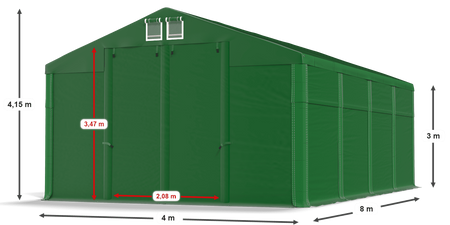 4x8 m Namiot magazynowy - Klasyk (art. 232172)