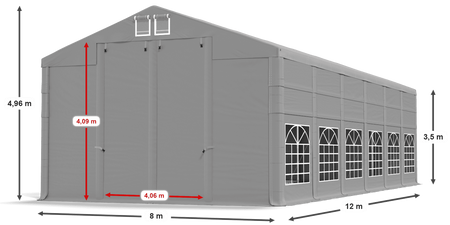 8x12 m Namiot imprezowy - Klasyk (art. 17336)
