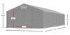 6x12 m Namiot magazynowy - Klasyk (art. 219743)
