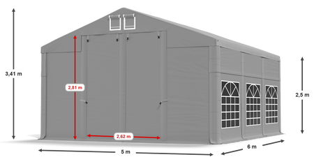 5x6 m Namiot imprezowy - Klasyk (art. 8024)
