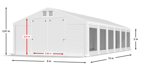 5x12 m Namiot imprezowy - Komfort (art. 970595)