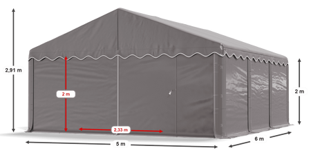 5x6 m Namiot magazynowy - Ekonomiczny (art. 770735)