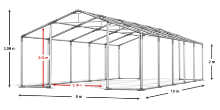6x10 m Namiot imprezowy - Komfort (art. 779409)