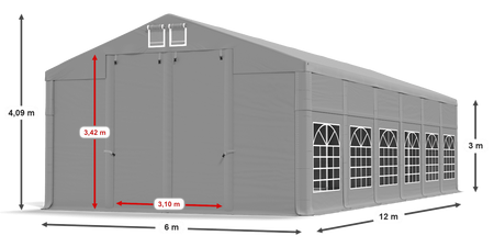 6x12 m Namiot imprezowy - Klasyk (art. 47284)