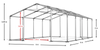 6x8 m Namiot imprezowy - Klasyk (art. 103587)
