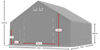 8x8 m Hala namiotowa - Arctic (art. 581134)