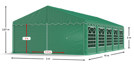3x10 m Namiot imprezowy - Ekonomiczny (art. 813866)