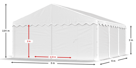 5x6 m Namiot magazynowy - Ekonomiczny (art. 10252)