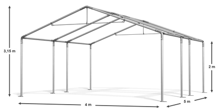 4x5 m Namiot magazynowy - Ekonomiczny (art. 966052)