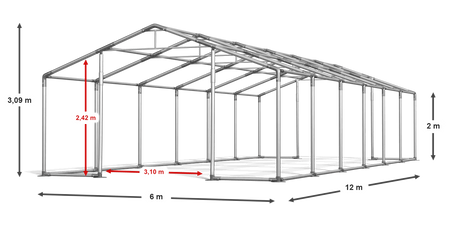 6x12 m Namiot imprezowy - Klasyk (art. 104950)