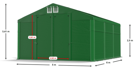 5x6 m Namiot magazynowy - Klasyk (art. 527535)