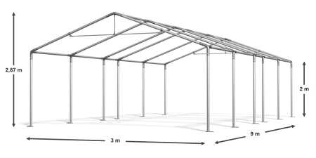 3x9 m Namiot magazynowy - Ekonomiczny (art. 966023)