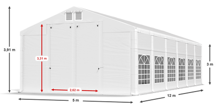 5x12 m Namiot imprezowy - Klasyk (art. 35343)