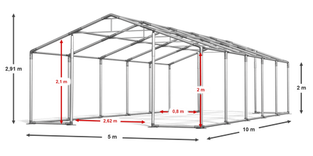 5x10 m Namiot magazynowy - Premium (art. 573774)