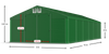 5x12 m Namiot magazynowy - Klasyk (art. 229126)