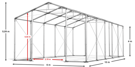 6x10 m Namiot magazynowy - Klasyk (art. 251487)