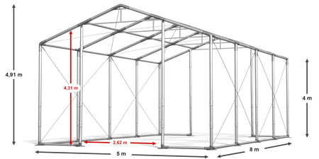5x8 m Namiot magazynowy - Klasyk (art. 248528)