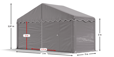 3x2 m Namiot magazynowy - Ekonomiczny (art. 967329)