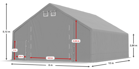 8x12 m Hala namiotowa - Arctic (art. 580975)