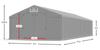 6x12 m Namiot magazynowy - Klasyk (art. 226788)